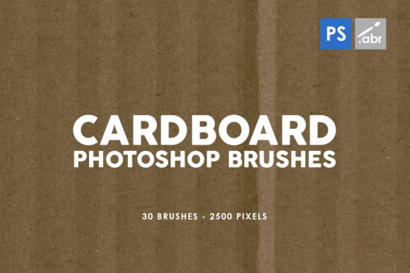 Enhancing Digital Textures with 30 Cardboard Photoshop Brushes 1