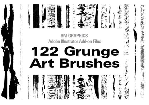 Evaluating the 122 Grunge Art Brushes for Adobe Illustrator