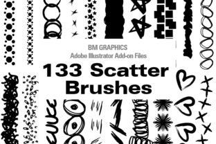 Evaluating the 133 Adobe Illustrator Scatter Brushes Collection
