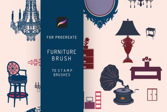 Evaluating the 70 Procreate Furniture Stamp Brush Set for Digital Design