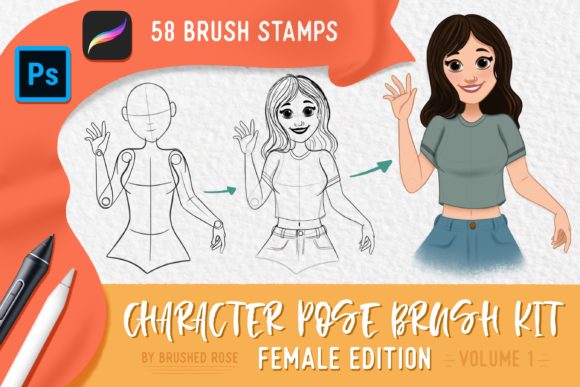 Evaluating the Character Pose Brush Kit for Digital Artists