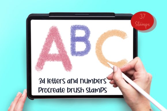 Master 3D Lettering with Procreate Stamps