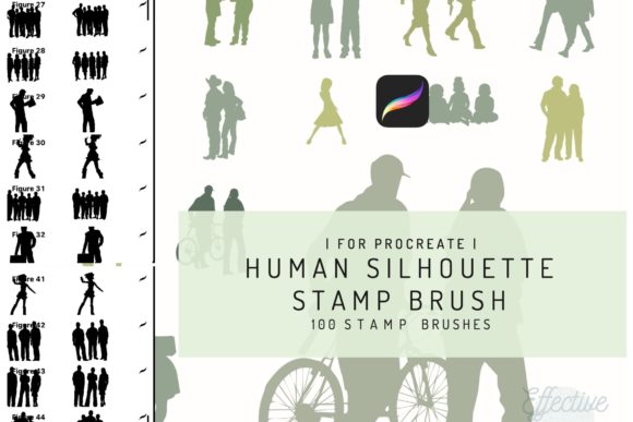 Mastering Digital Composition with the Procreate Human Silhouette Stamp Brush