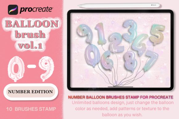 Unlocking Creative Potential with 3D Balloon Stamp Brush Procreate Vol.1