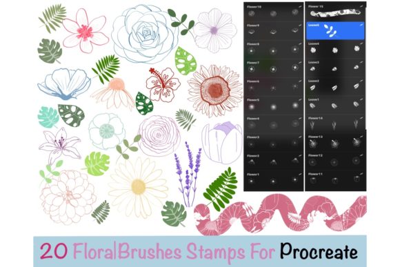 Unlocking Digital Creativity: A Complete Guide to Using 20 Floral Procreate Brushes and Stamps